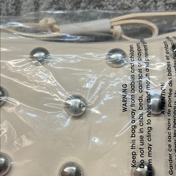 Clare V Lune Cream Studded Shoulder Bag - New in Packaging Never Opened - Picture 11 of 17